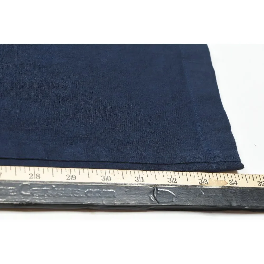 SPOKE Linen Lights Build B Pants Mens 32 Navy Blue Straight Leg Slim Fit Cotton